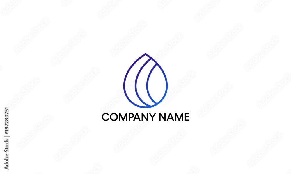 Monoline logo design