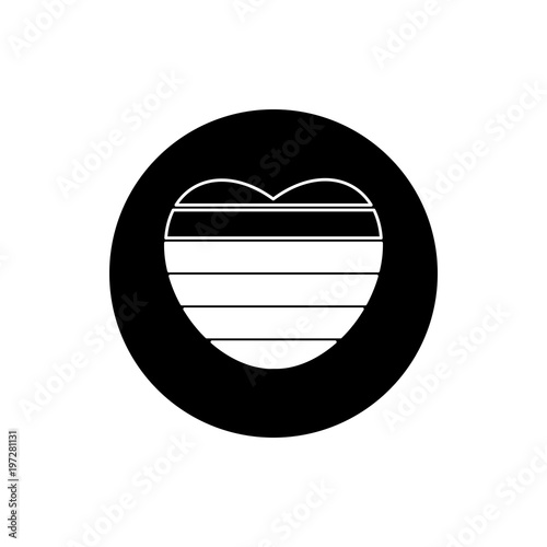 Love meter concept with 6 levels vector icon