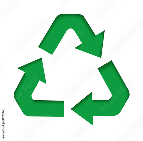 green recycle sign