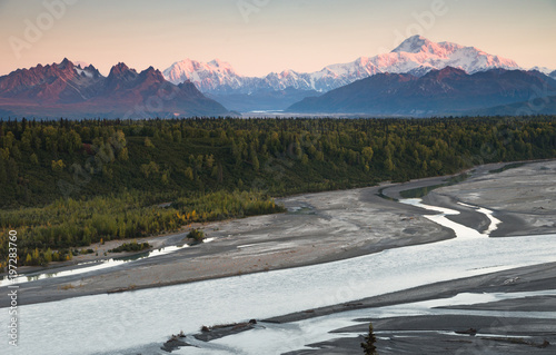 Denali Mountain Range Mt McKinley Alaska North America