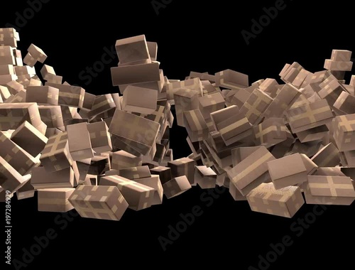 Paketwand  mit alphakanal
