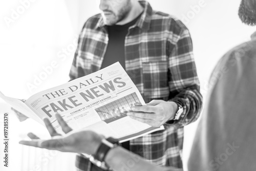 Men Reading Newspaper Isolated On White Background Stock Photo Adobe Stock Men Reading Newspaper Isolated On White Background Stock Photo Adobe Stock