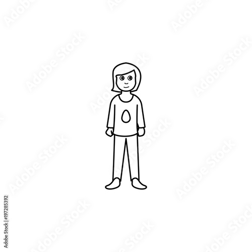 adolescent girls icon. Element of generation icon for mobile concept and web apps. Thin line  icon for website design and development, app development. Premium icon