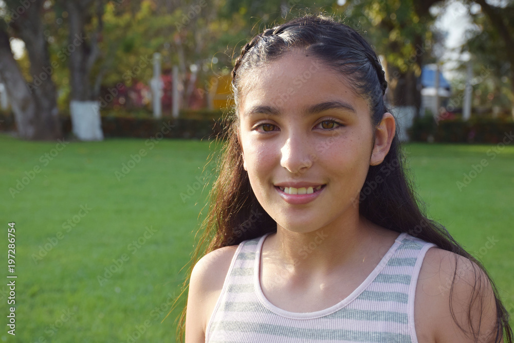 portrait of girl with beautiful eyes in a park portrait of girl with beautiful eyes in a park