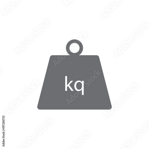 weight icon. Simple element illustration. weight symbol design template. Can be used for web and mobile
