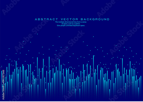 Lines composed of glowing backgrounds, abstract vector background; 