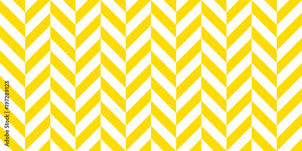 Summer background chevron stripe pattern seamless yellow and white.