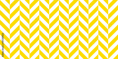 Summer background chevron stripe pattern seamless yellow and white.