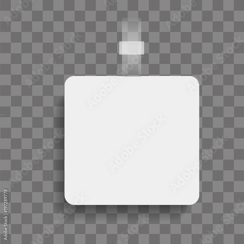 Realistic Wobbler on transparent background. Vector.