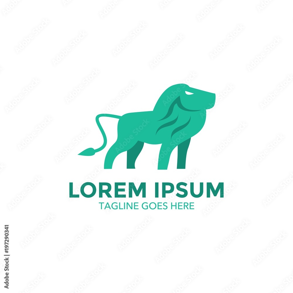 Obraz premium lion logo. vector illustration. unique