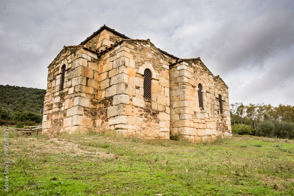 Visigothic Basilica of Santa Lucía del Trampal in Extermadura España