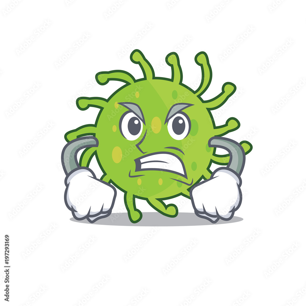 Cartoon Angry Germ