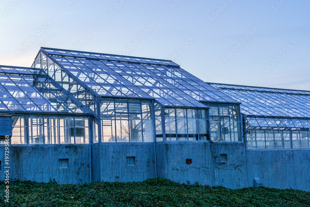 Greenhouse At Sunset Greenhouse At Sunset