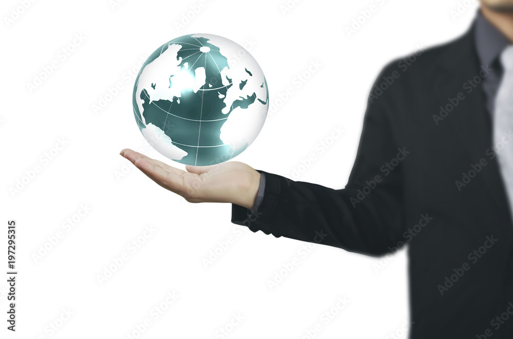 Globe ,earth in human hand Earth image provided by Nasa Globe ,earth in human hand Earth image provided by Nasa