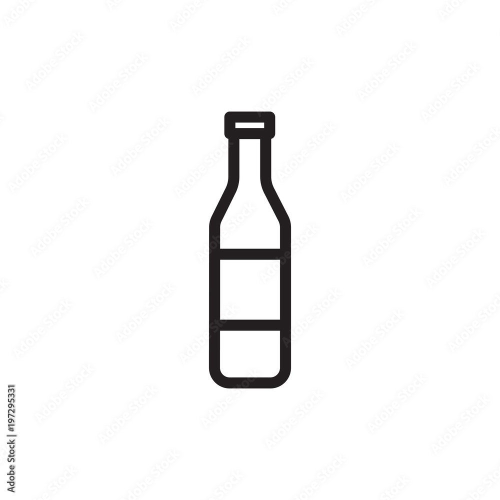 beverage bottle outlined vector icon. Modern simple isolated sign. Pixel perfect vector illustration for logo, website, mobile app and other designs beverage bottle outlined vector icon. Modern simple isolated sign. Pixel perfect vector illustration for logo, website, mobile app and other designs
