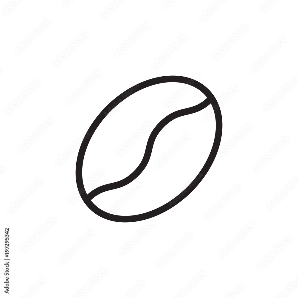 coffee bean outlined vector icon. Modern simple isolated sign. Pixel perfect vector illustration for logo, website, mobile app and other designs coffee bean outlined vector icon. Modern simple isolated sign. Pixel perfect vector illustration for logo, website, mobile app and other designs