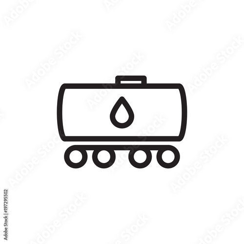 fuel tank, transport fuel outlined vector icon. Modern simple isolated sign. Pixel perfect vector illustration for logo, website, mobile app and other designs