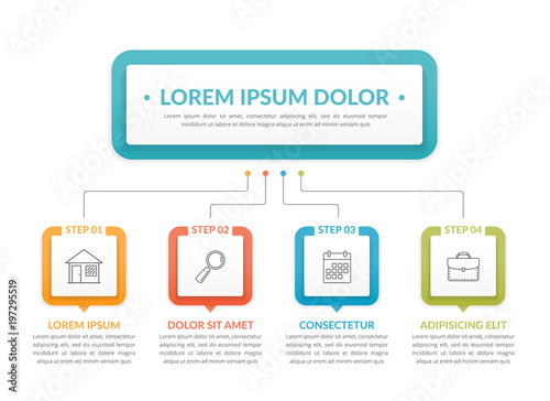 Infographic Template with 4 Steps