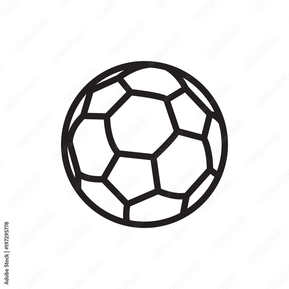 Persona especial Párrafo Haz lo mejor que pueda soccer ball, football ball outlined vector icon. Modern simple isolated  sign. Pixel perfect vector illustration for logo, website, mobile app and  other designs Stock ベクター | Adobe Stock