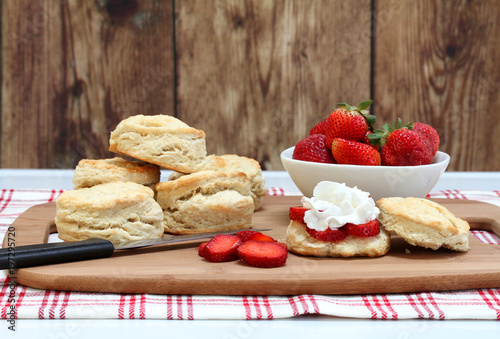 Making Strawberry Shortcake