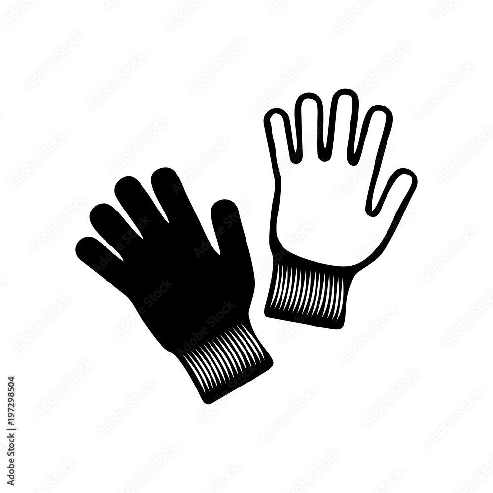 Obraz premium Gloves icon. Vector Illustration