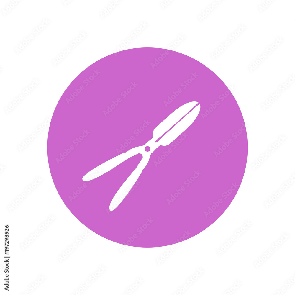 Garden pruner, agriculture tool icon Garden pruner, agriculture tool icon