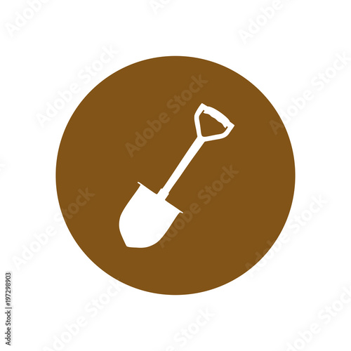 Shovel icon. Vector Illustration