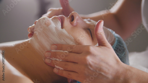 Massage for face skin - spa salon skincare