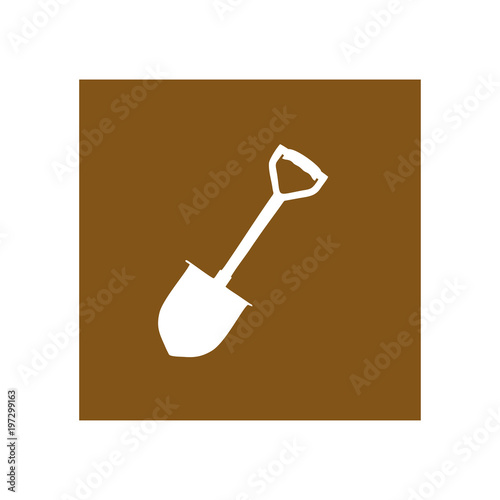 Shovel icon. Vector Illustration