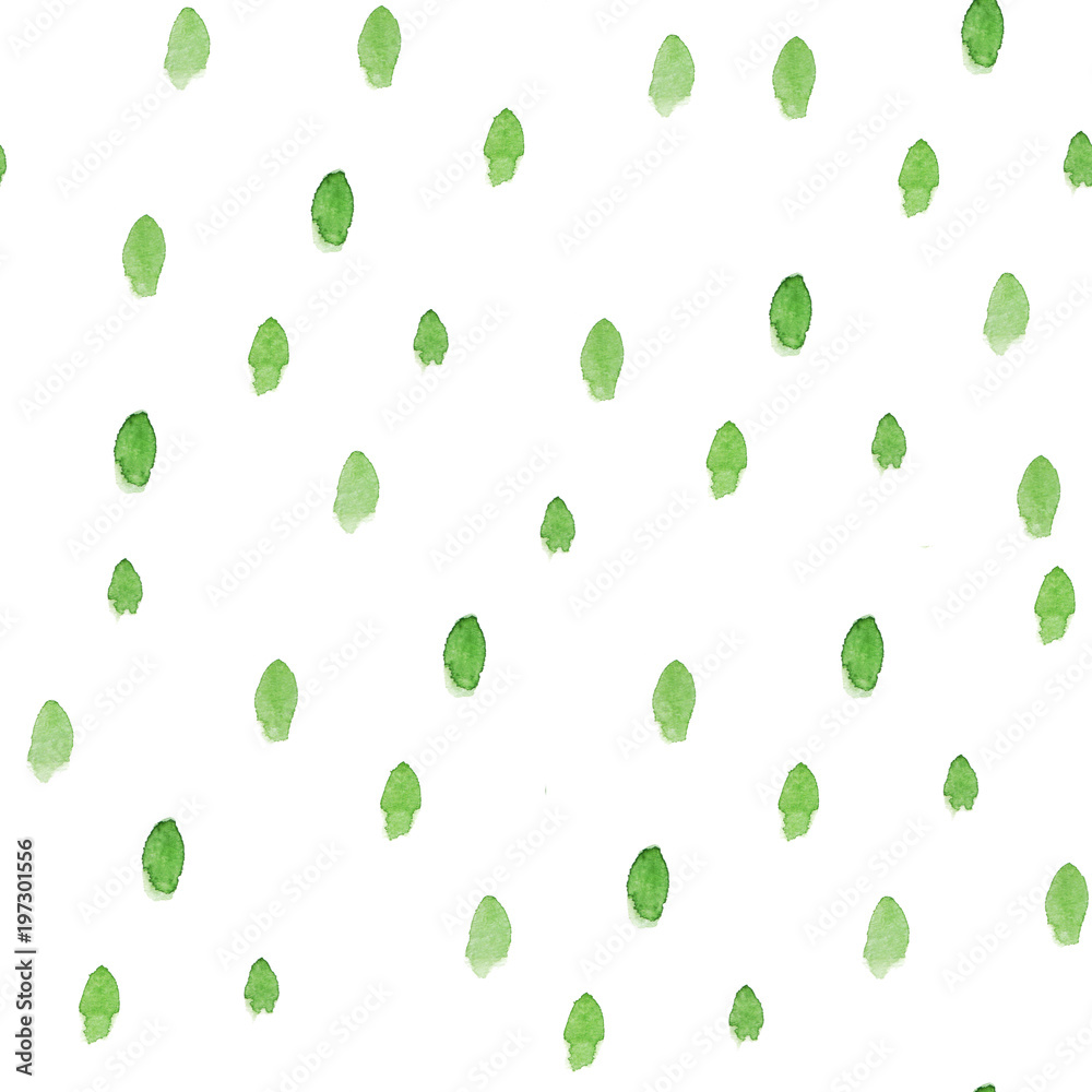 Green strokes on a white background. Watercolor seamless pattern Green strokes on a white background. Watercolor seamless pattern