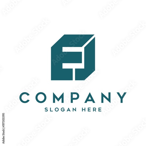 EJ logo initial letter design template vector