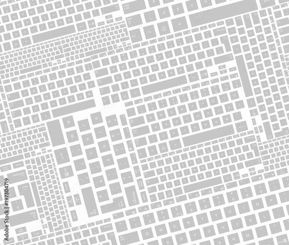 Seamless pattern with computer keyboard keys Seamless pattern with computer keyboard keys