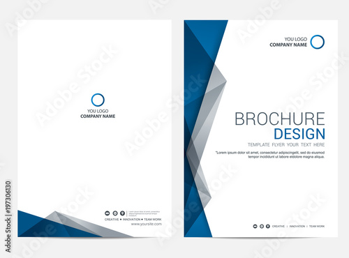 Brochure template flyer design vector background