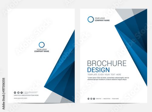Brochure template flyer design vector background