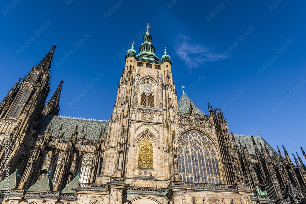 The Gothic architecture of old Prague