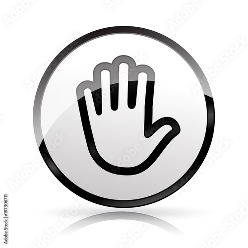 hand icon on white background