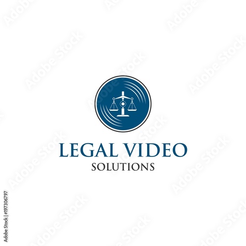 Free Download law video logo vector - GFXLoad