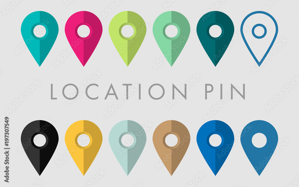 Location Pin Set Location Pin Set