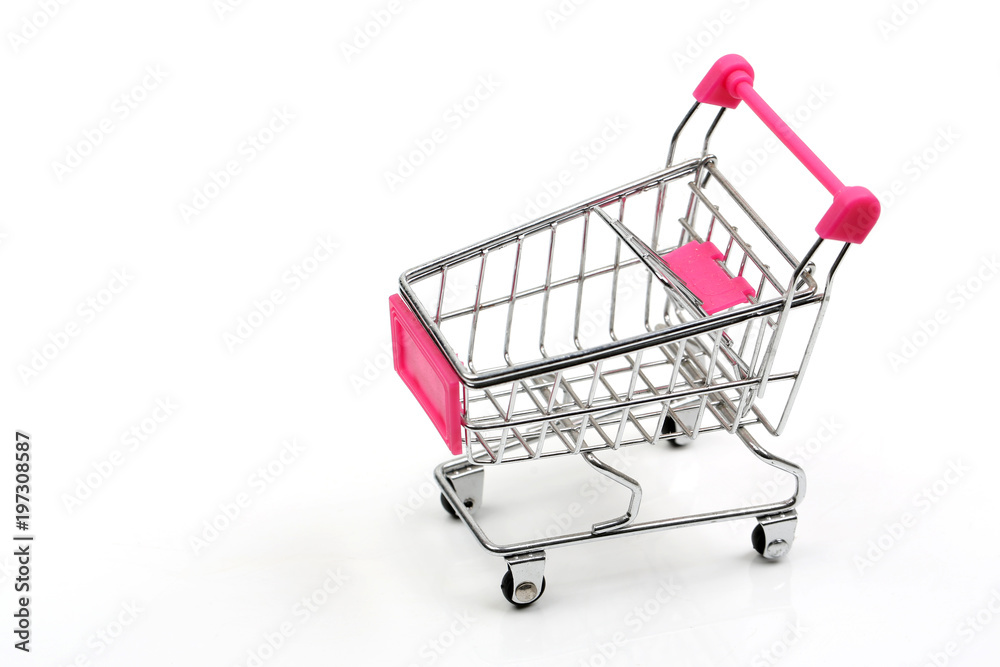 Mini trolly wit isolated white Mini trolly wit isolated white