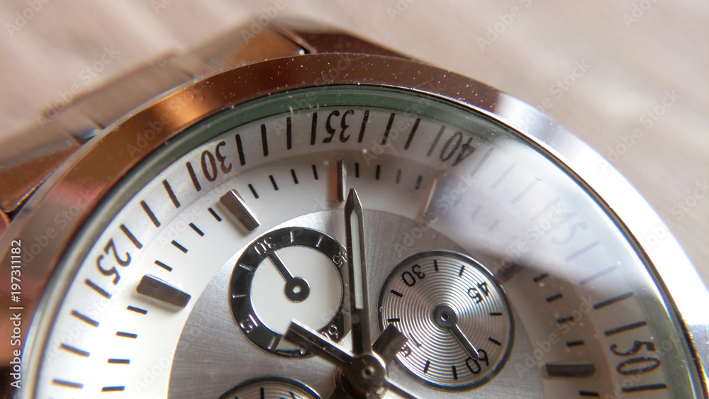Clocks close-up blurred background time arrows Clocks close-up blurred background time arrows
