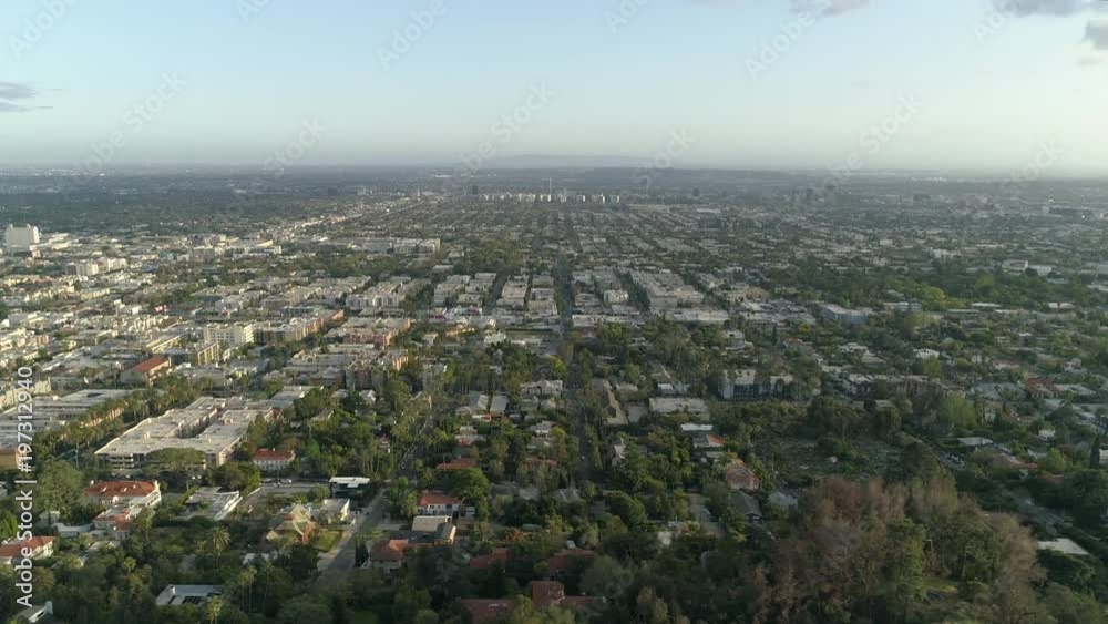 Aerial view of Hollywood Aerial view of Hollywood