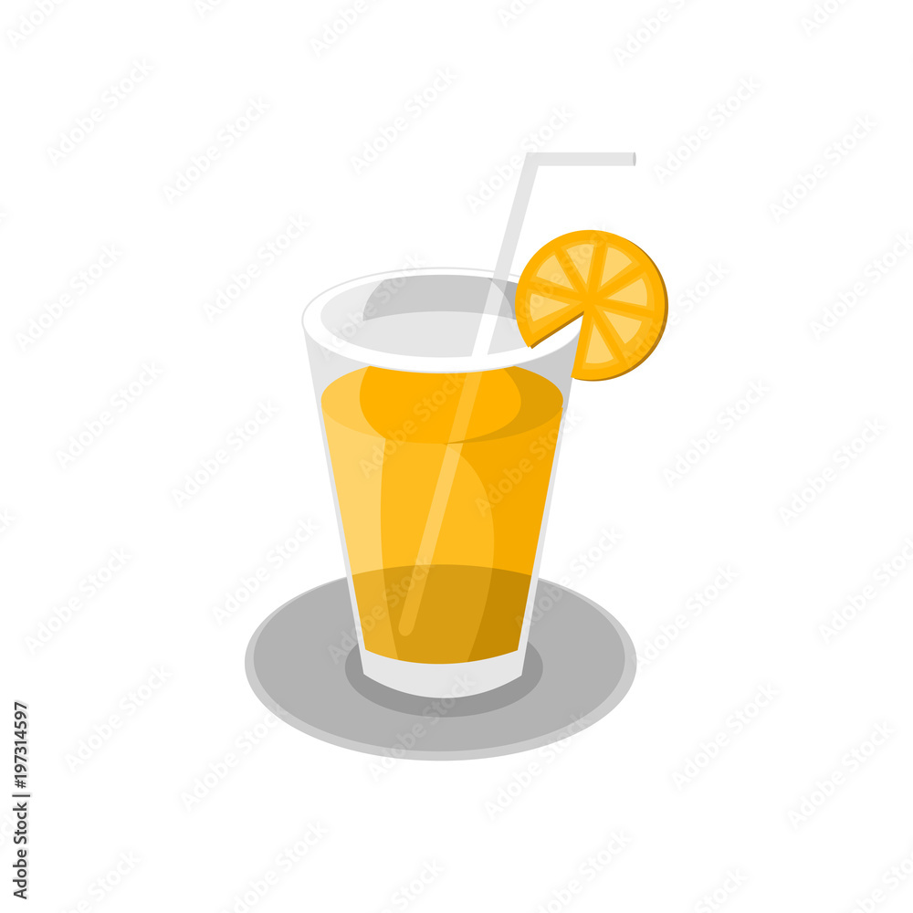 Fresh Orange Juice Cafe Illustration Fresh Orange Juice Cafe Illustration