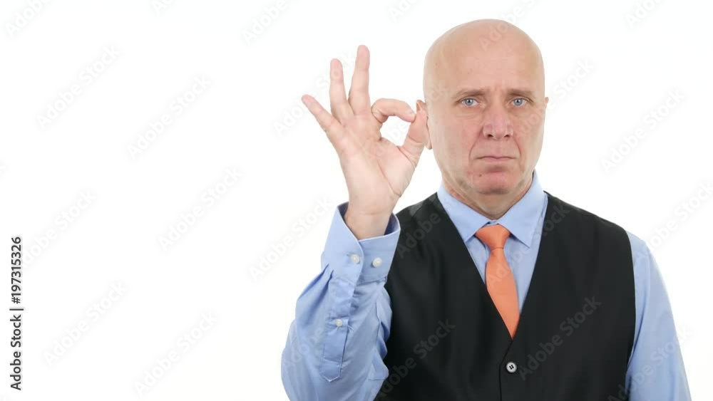 Business People Image Showing Ok Hand Sign Gesture Business People Image Showing Ok Hand Sign Gesture