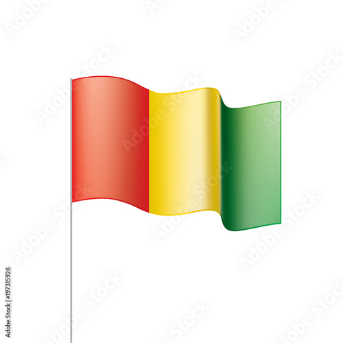 Free Download guinea flag, vector illustration - GFXLoad