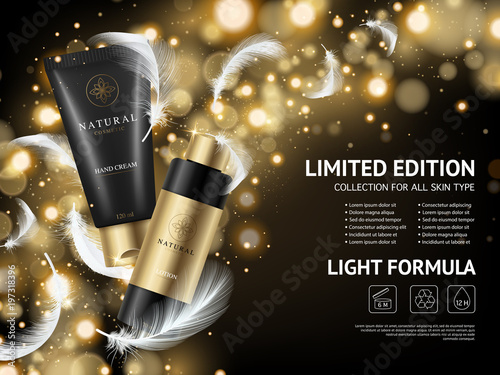 Cosmetics Advertising Realistic Background 