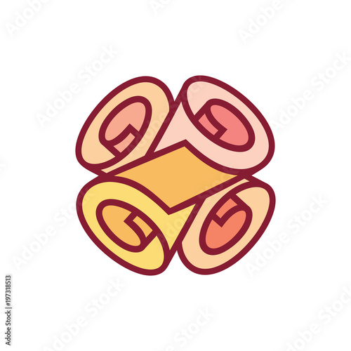 Rolls of wallpaper sign