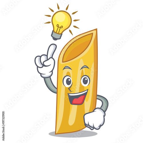 Have an idea penne pasta character cartoon