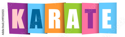 MARTIAL ARTS COLOURFUL LETTERS ICON