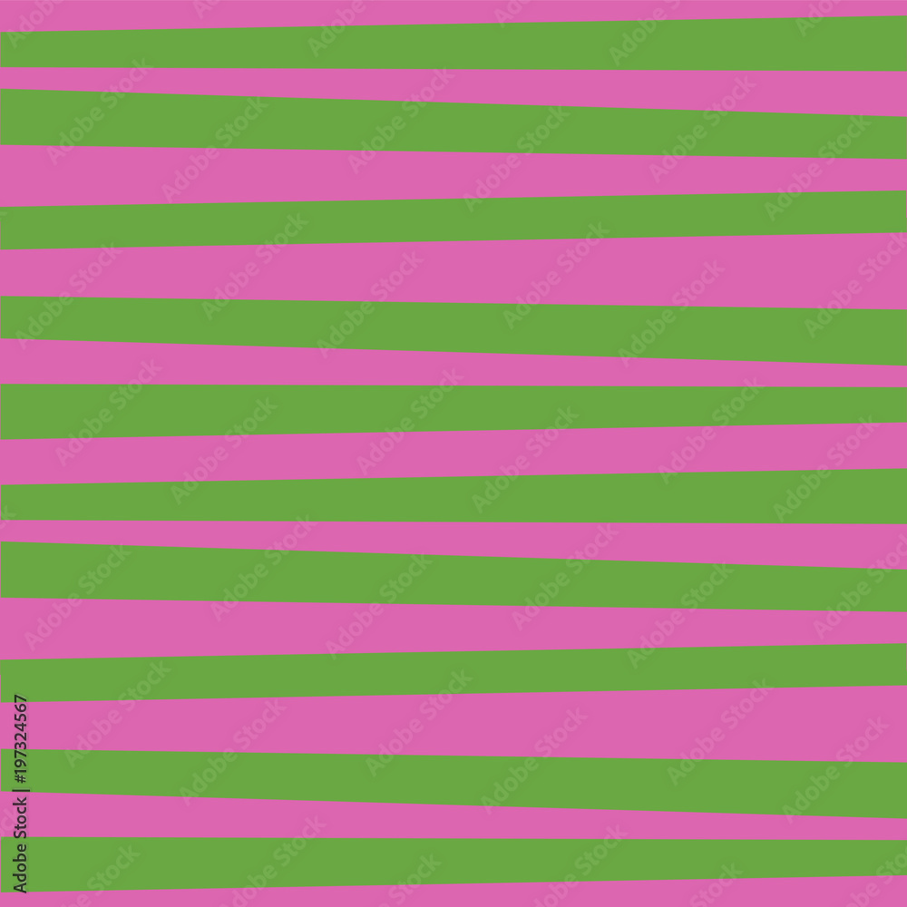 Cute festive pattern background with green and pink horizontal stripes.