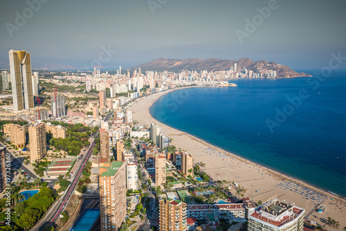 Benidorm levante beach aerial view in alicante Spain © Lukasz Janyst